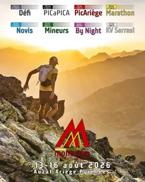 Affiche topographique du trail Challenge du Montcalm
