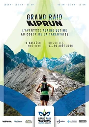 Affiche topographique du trail Grand Raid 3 Vallées Moûtiers