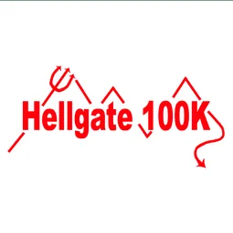 Affiche topographique du trail Hellgate 100K — 100 km, US
