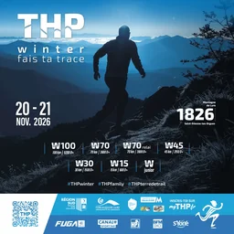 Affiche topographique du trail THP Winter — 103 km, Provence-Alpes-Côte d’Azur