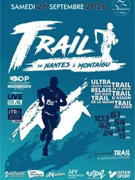 Affiche topographique du trail Trail de Nantes à Montaigu — 103 km, Pays de la Loire