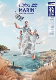 Affiche topographique du trail Ultra Marin